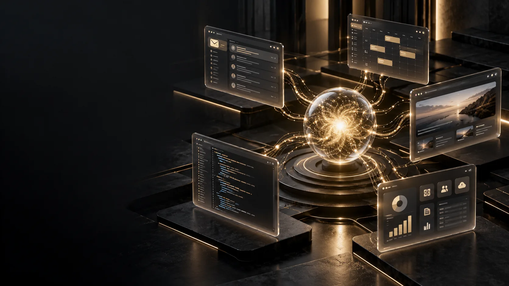 AI workflow and connected business systems