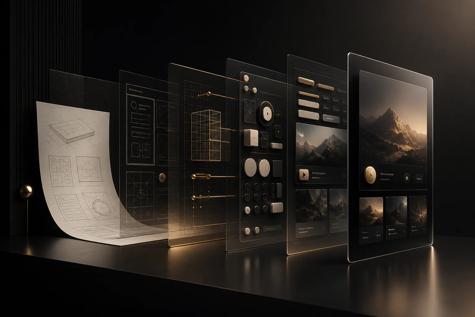 Product interface design and prototyping workflow