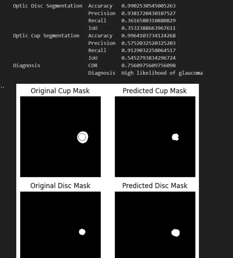 Segmentation metrics with predicted masks
