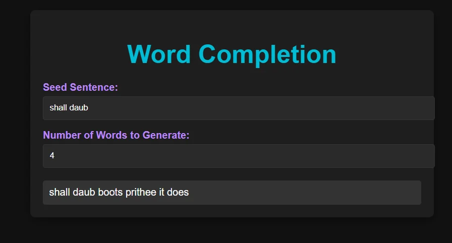 Word completion interface (2)
