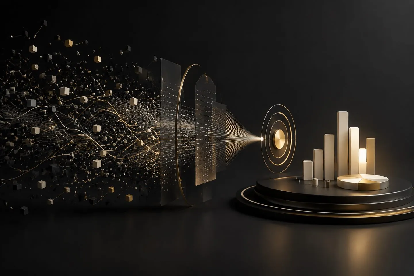 Analytical data layers resolving into a business decision