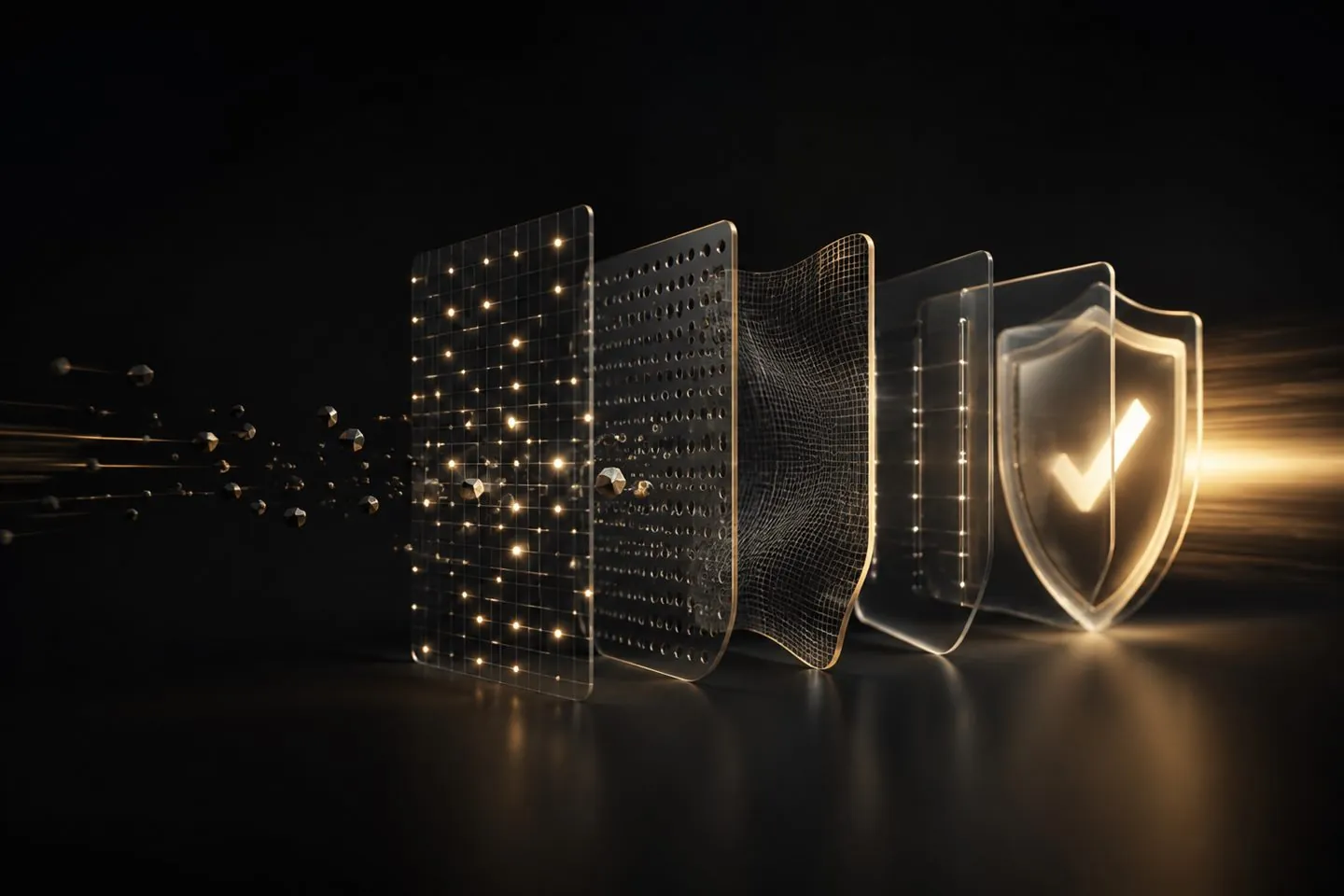 Abstract visual representing product quality assurance